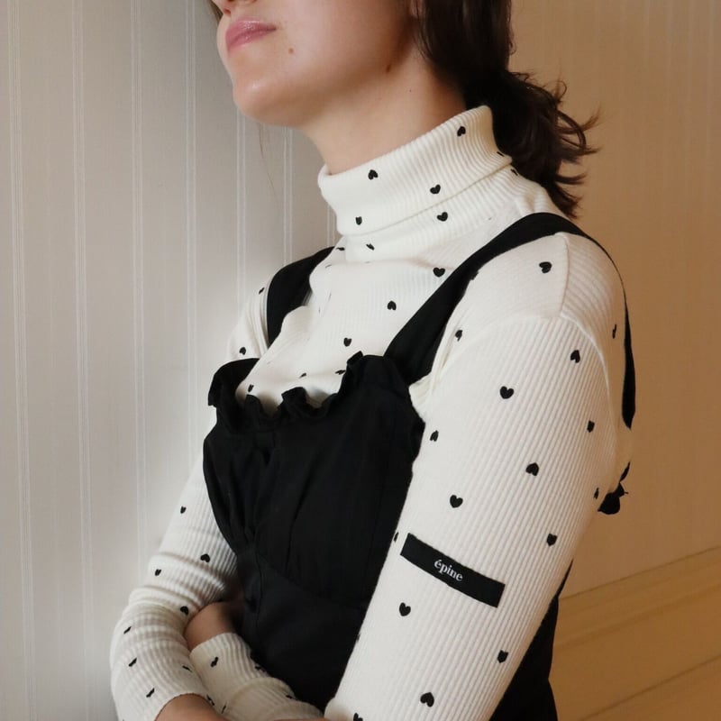 épine label Heart high neck white | épine épine label Heart high neck white | épine