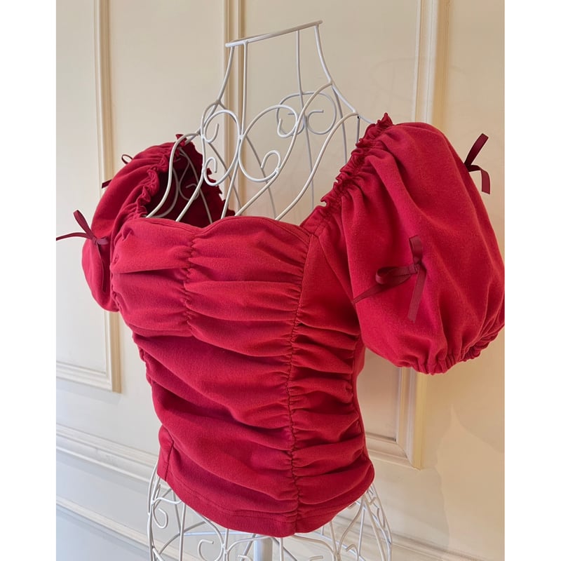 épine ribbon gather Tyrol tops(4color) | épine épine ribbon gather Tyrol tops(4color) | épine