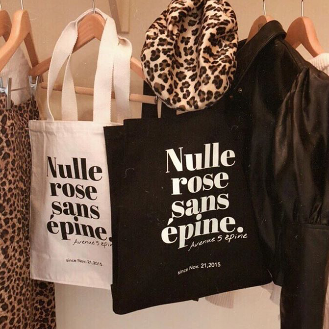 épine original canvas tote bag black | épine épine original canvas tote bag black | épine