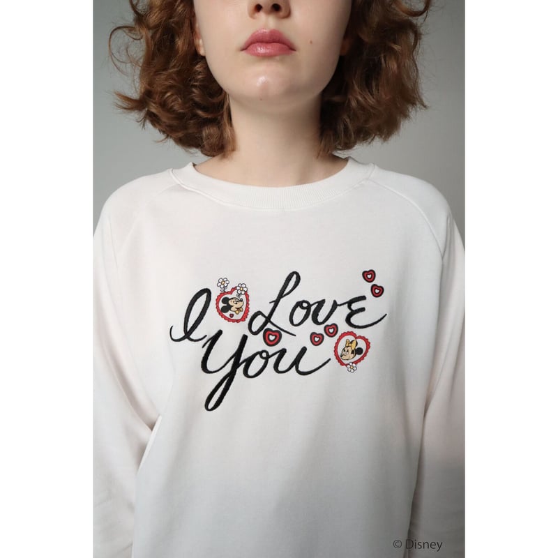 Mickey & Minnie＞ I LOVE YOU sweat | épine