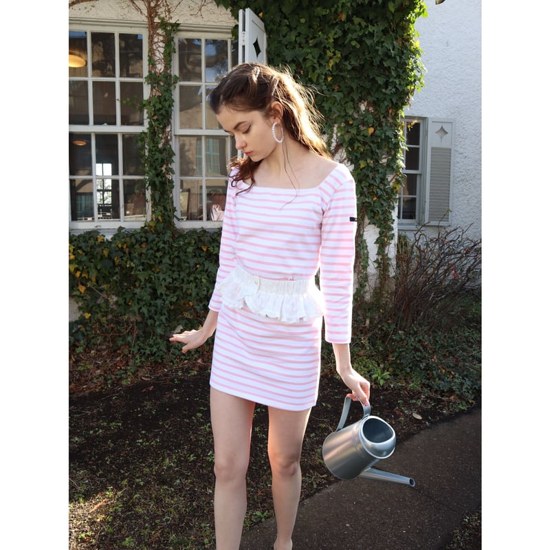 epine エピヌ レースコットンパニエ スカート ホワイト レースたっぷり