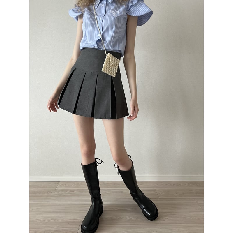 epine プリーツスカート pleats mini skirt