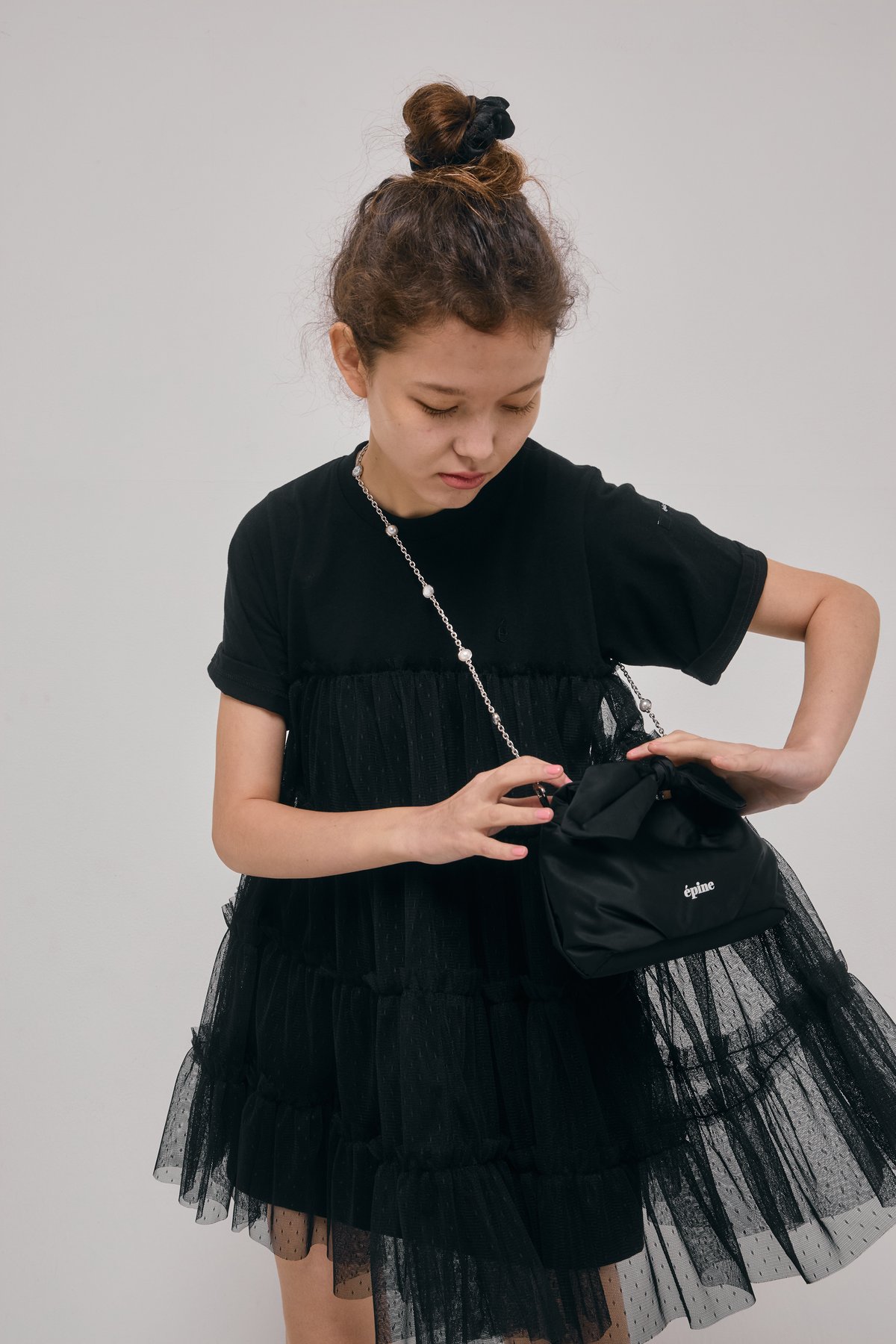 バッグ epine ribbon satin 2way body bag epine ribbon satin 2way body bag - メルカリ