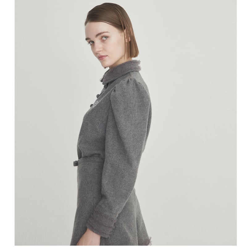 épine - PARIS tulle wool blouse romance gray ÉPINE PARIS tulle wool blouse romance gray | épine