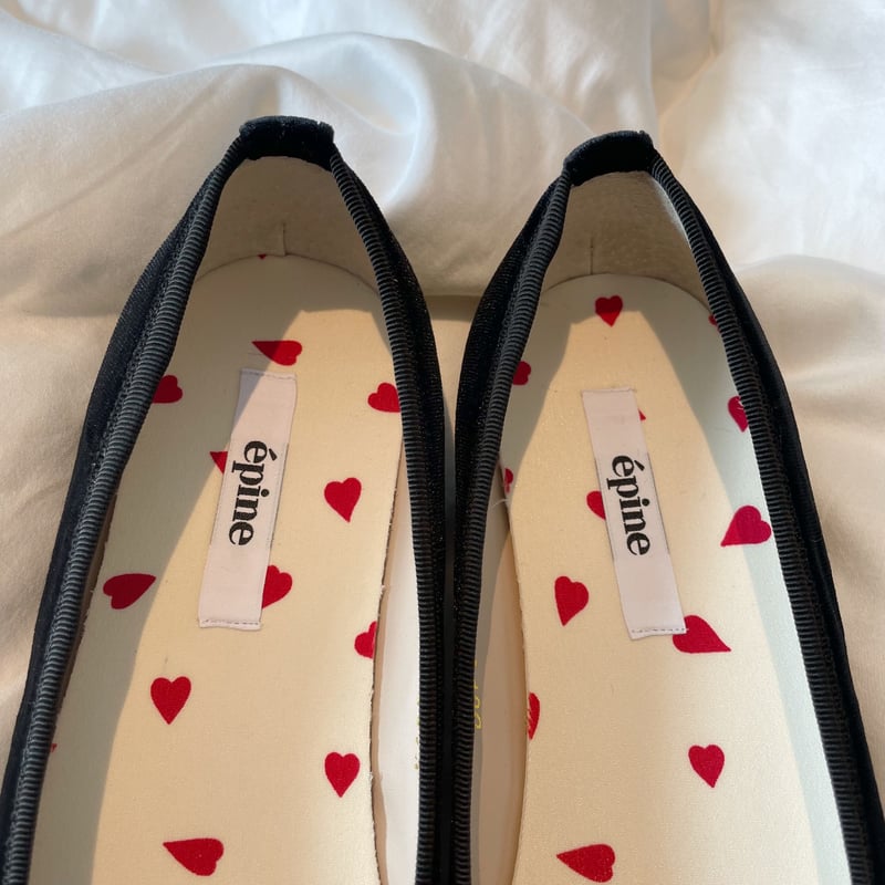 Velvet épine Heart lining ballet shoes | épine Velvet épine Heart lining ballet shoes | épine