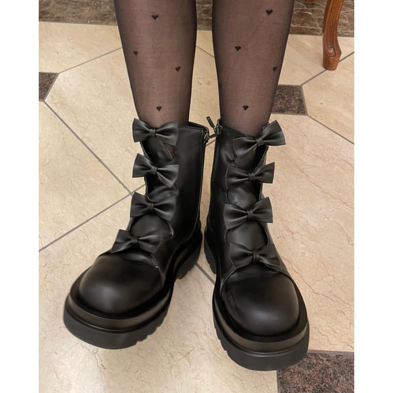 epine エピヌ リボンブーツ