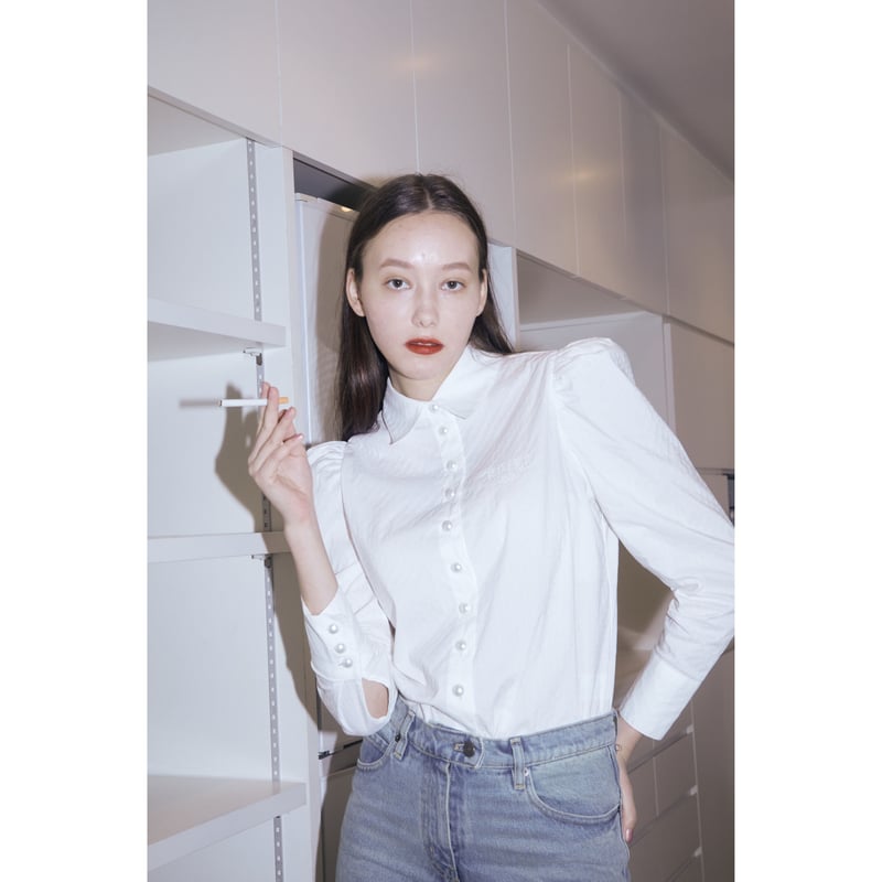 ÉPINE PARIS Pearl blouse white | épine