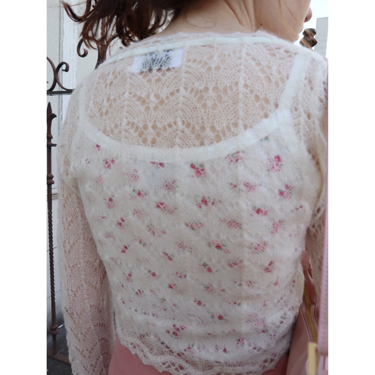 mohair low gauge ribbon cardigan ivory | épine mohair low gauge ribbon cardigan ivory | épine