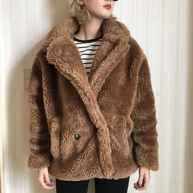 teddy bear boa coat | épine teddy bear boa coat | épine
