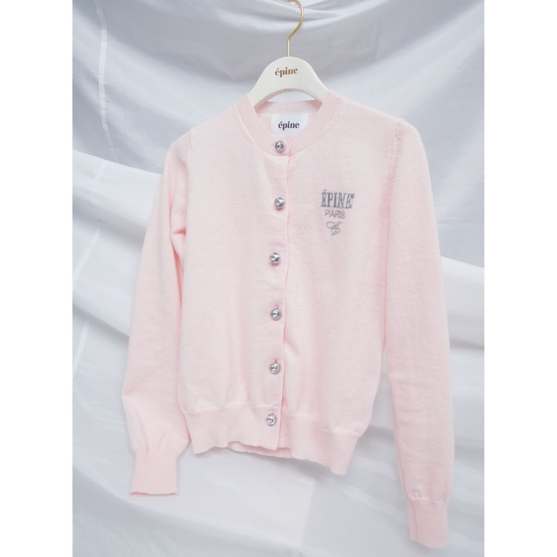 ÉPINE PARIS bijou cardigan baby pink | épine