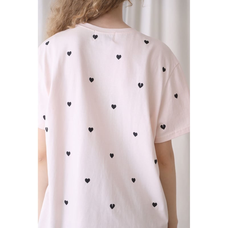 épine label Heart and Broken heart tee baby pin