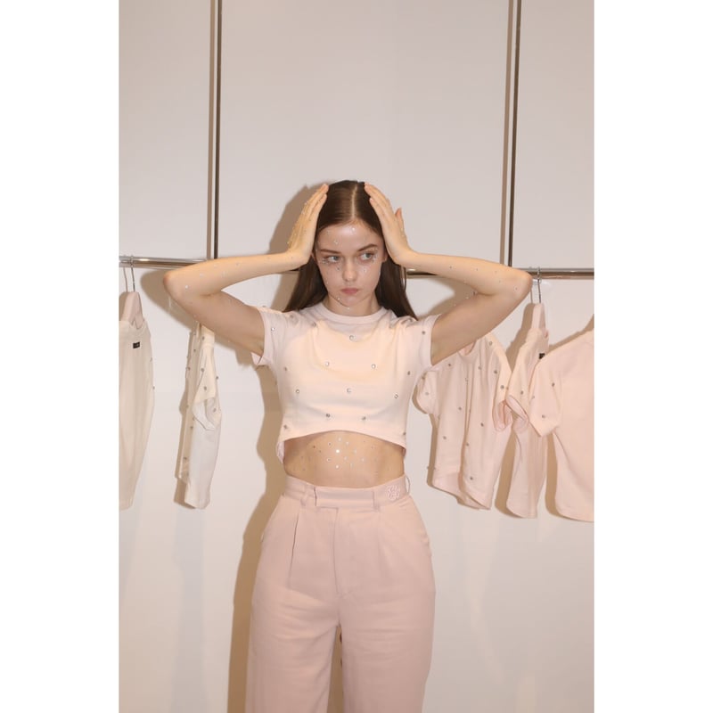 épine label bijou cropped tee （2color） | épine