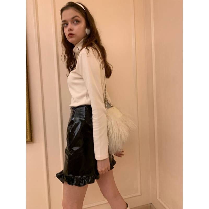 epine é frill skirt pants brackフリルミニスカート velours frill skirt pants epine エピヌ - メルカリ
