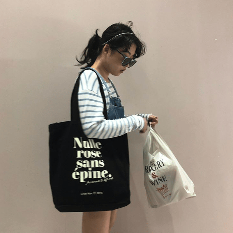 épine original black tote bag | épine