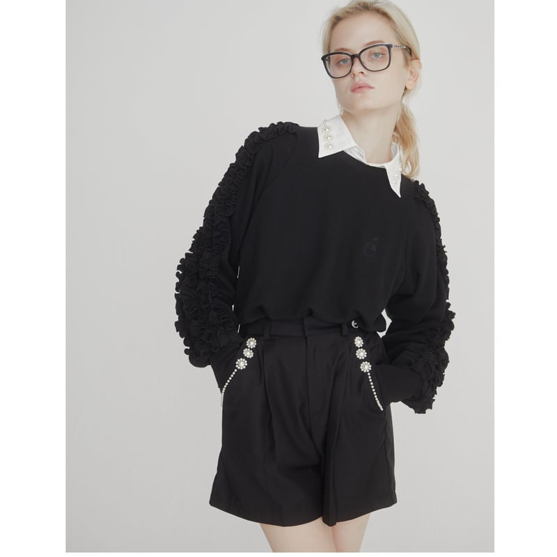 é fluffy sweat black | épine