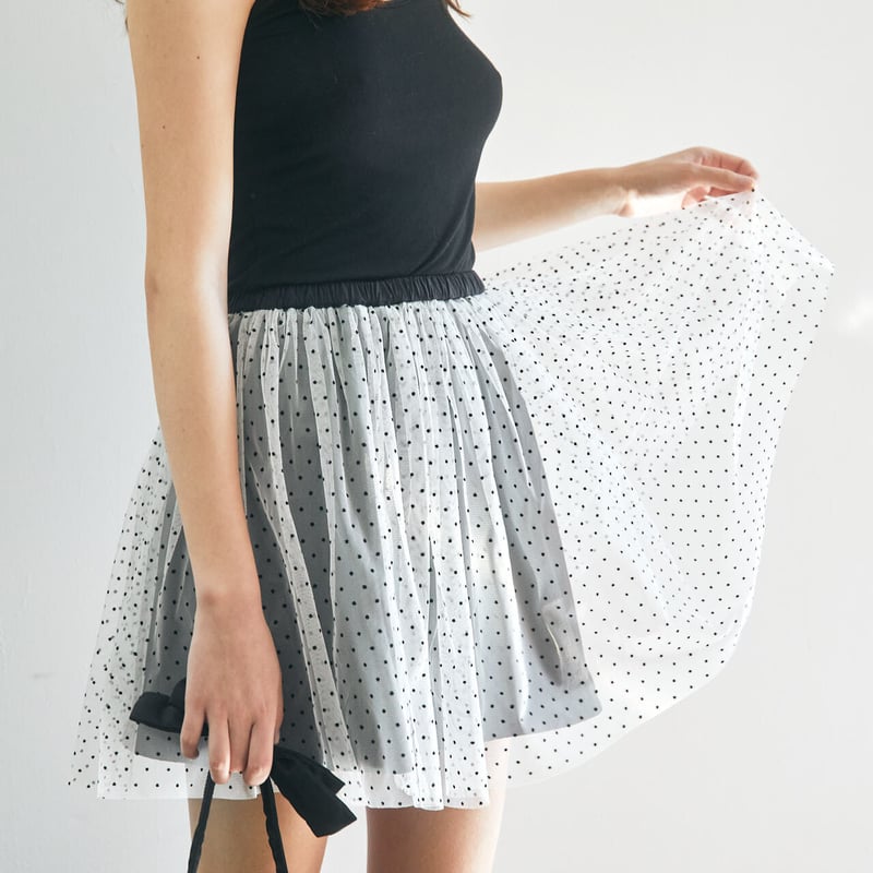 新品　épine label tulle set up dot スカートのみ 新品 épine label tulle set up dot スカートのみ - メルカリ