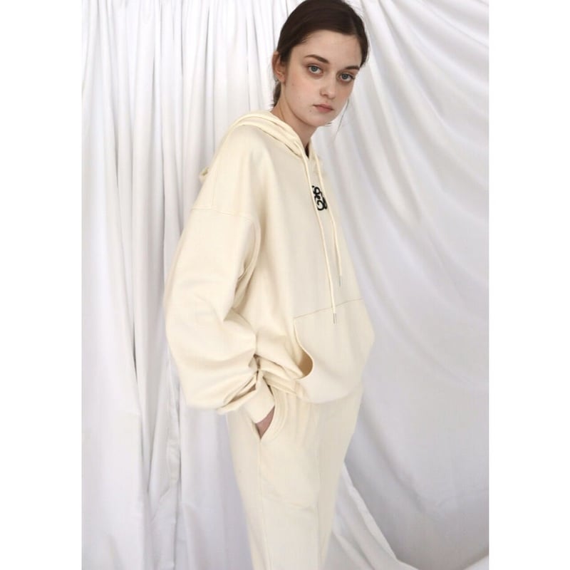 Eé jersey set up ivory×black | épine