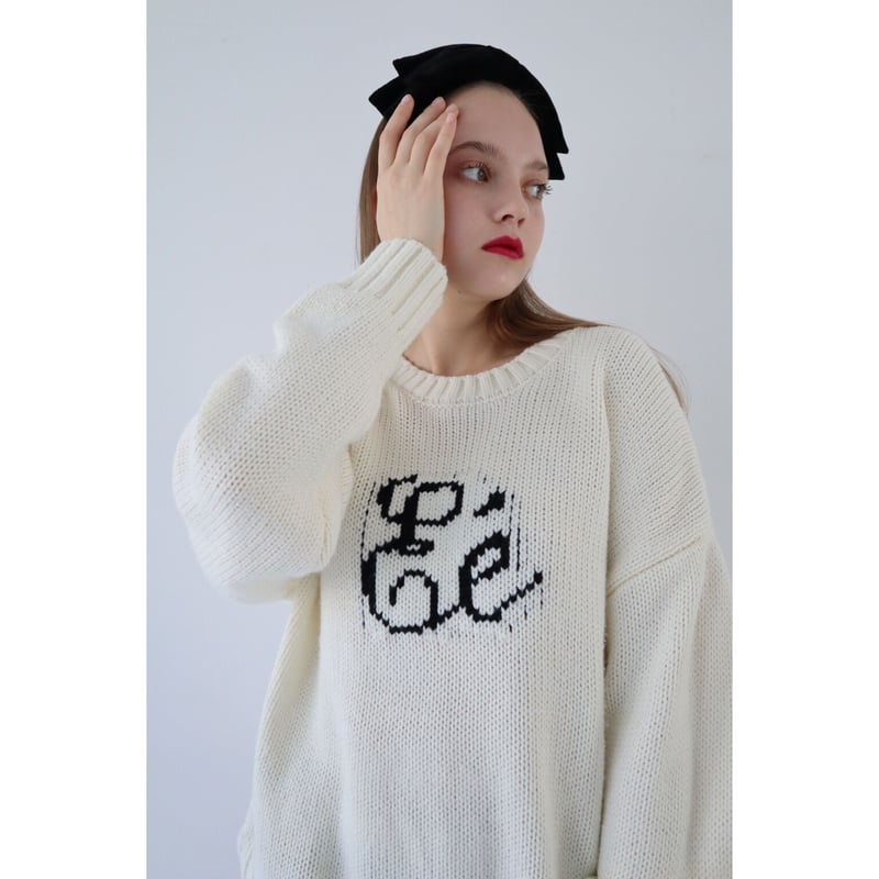 epine エピヌ Eé knit ivoryトップス