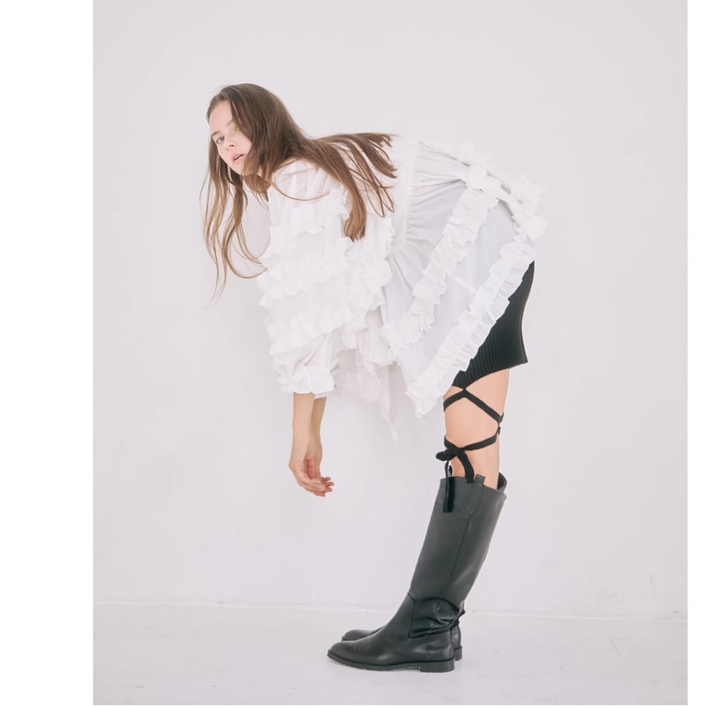 épine double ribbon frill blouse(2color) | épine épine double ribbon frill blouse(2color) | épine