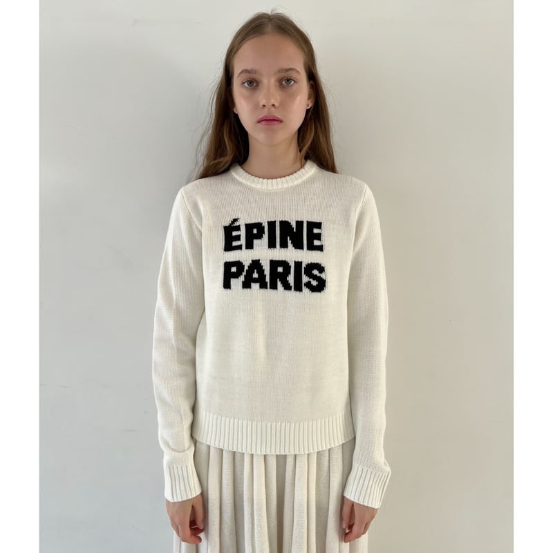ÉPINE PARIS bold knit （ivory）
