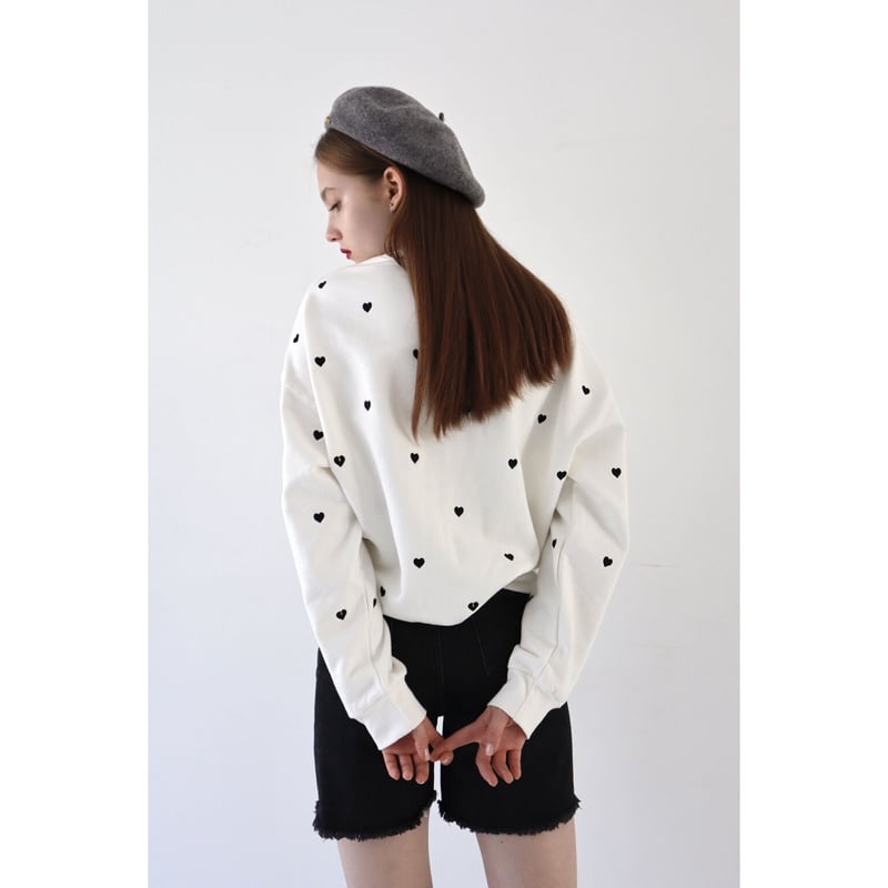 Heart &Broken heart sweat off white | épine 