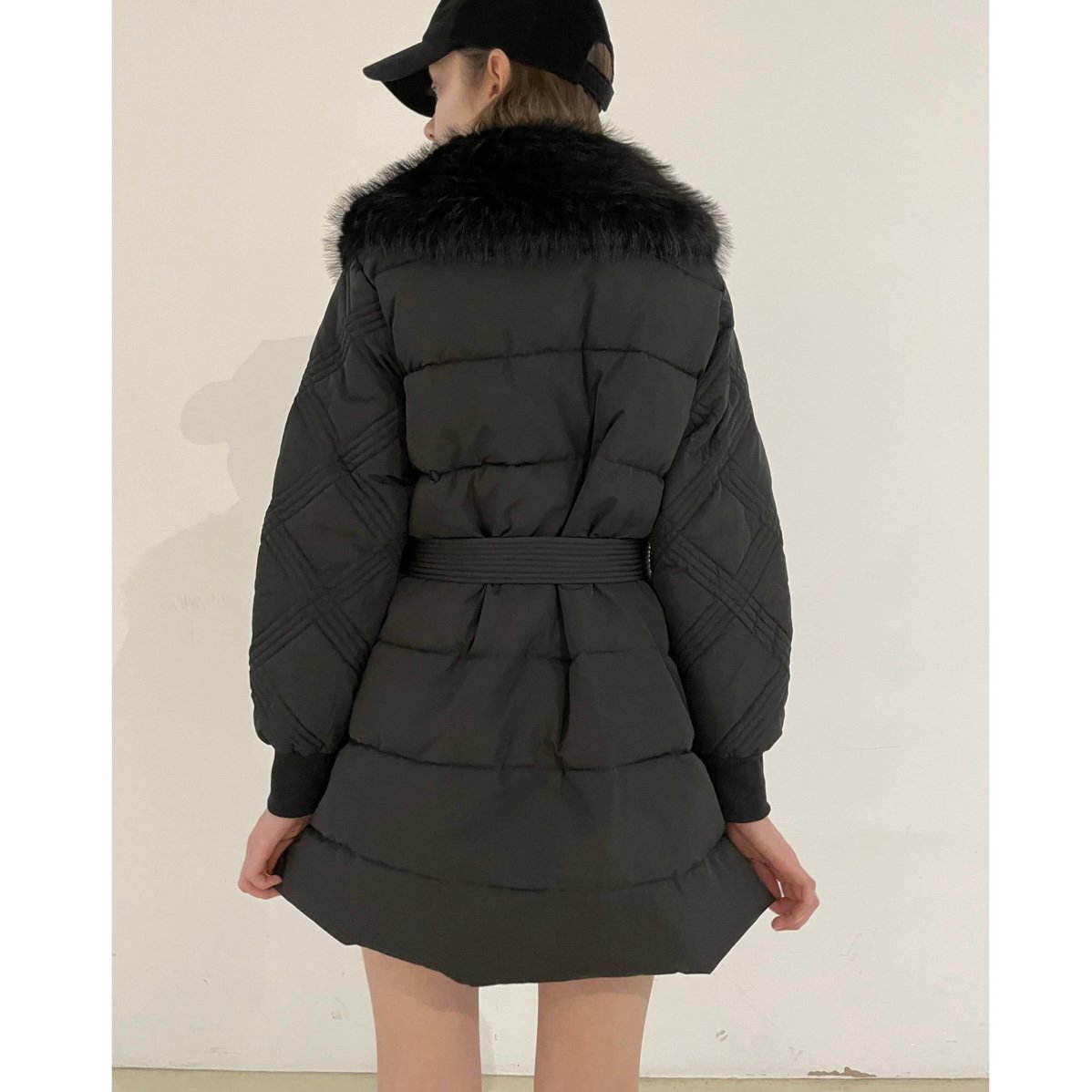 fur collar quilting down coat (2color) | épine fur collar quilting down coat (2color) | épine
