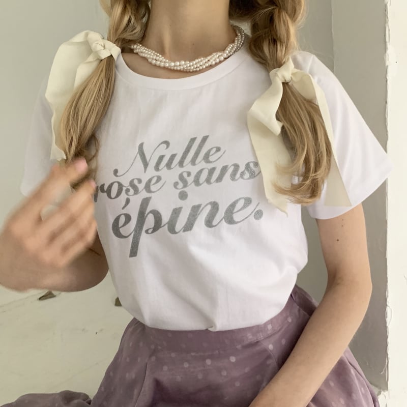 épine glitter tee silver | épine