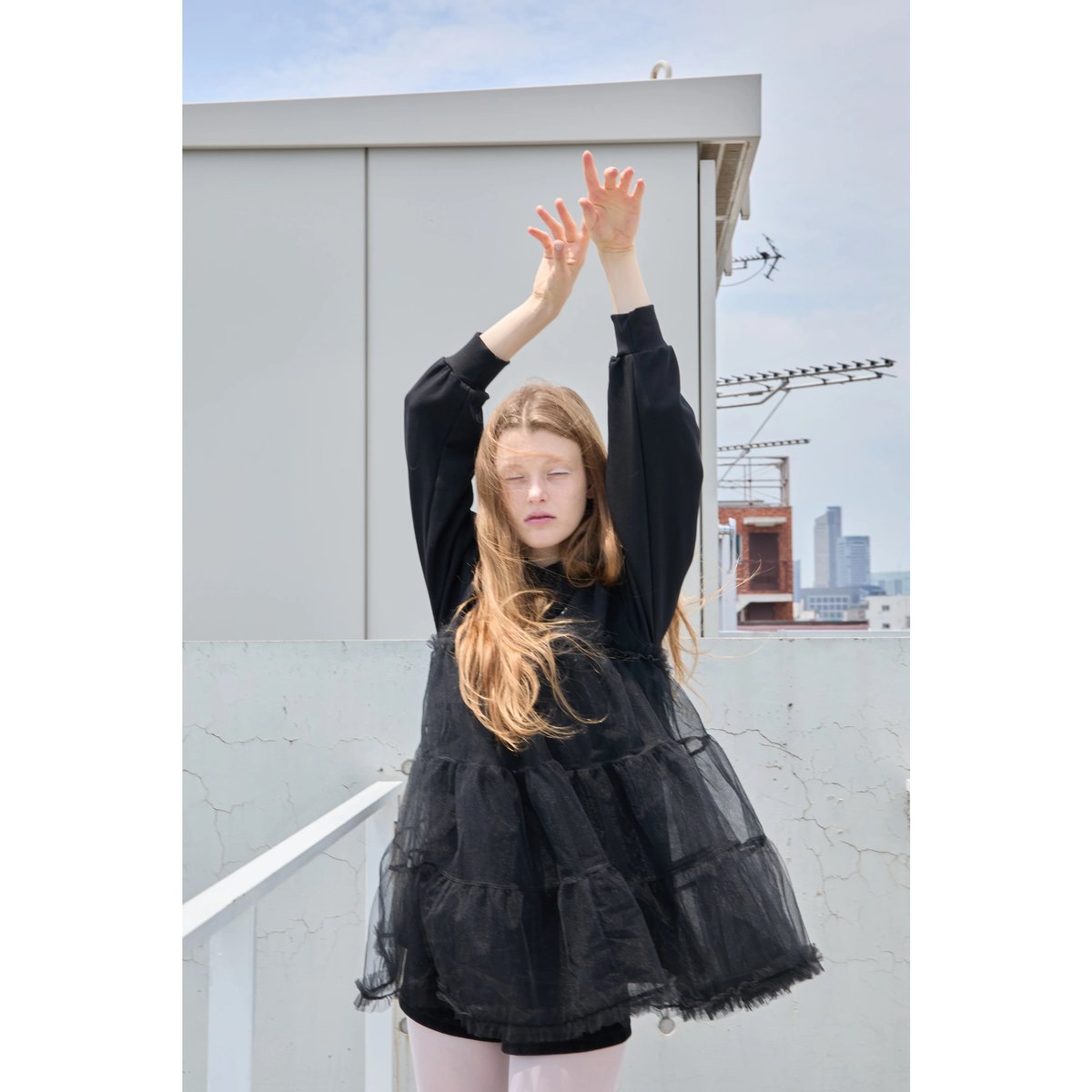 é volume tulle hoodie(2color) | épine é volume tulle hoodie(2color) | épine