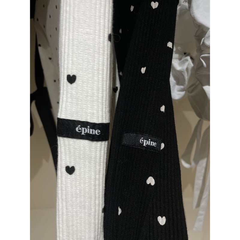 épine label Heart high neck white | épine 