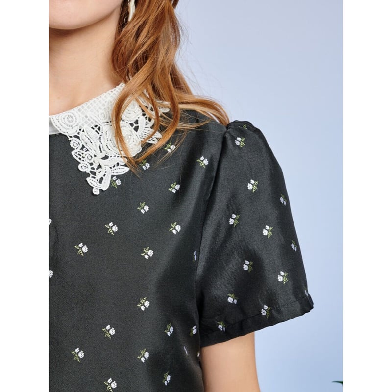 sister jane》Olive Rose Jacquard Mini Dress | é