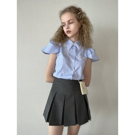 pleats mini skirt（2color）