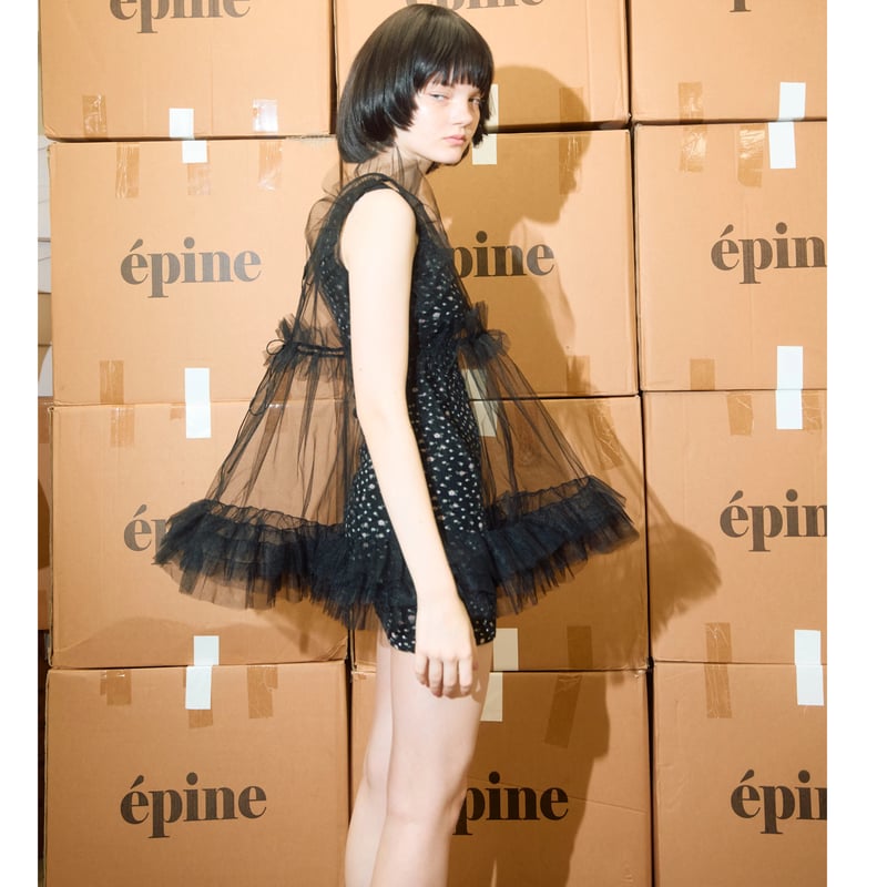 all tulle frill blouse(3 color) | épine all tulle frill blouse(3 color) | épine