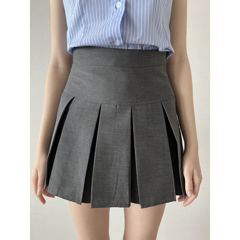 epine pleats mini skirt ミニスカスカート