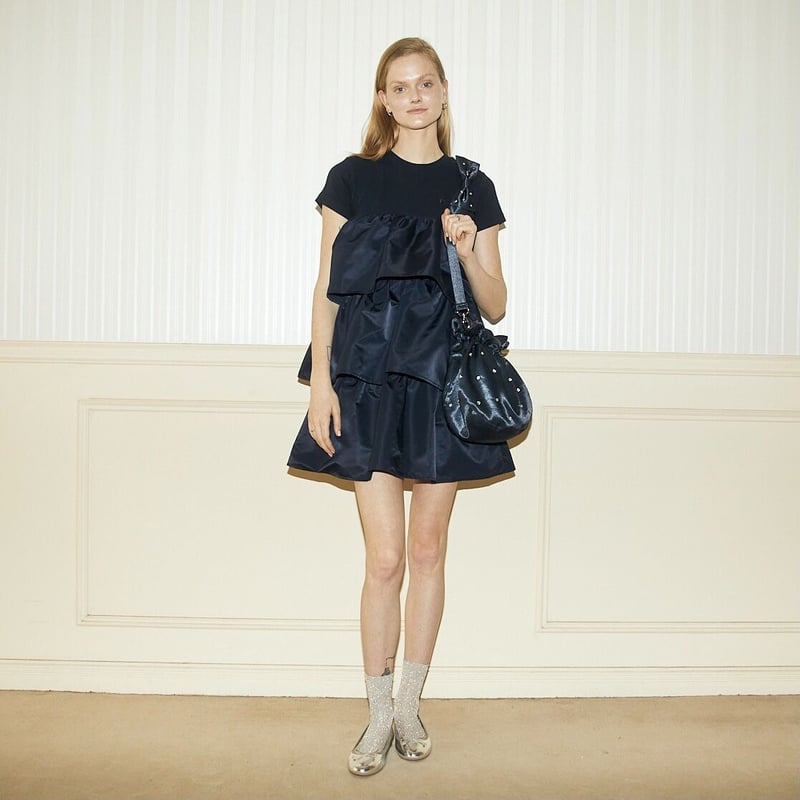 エピヌé tee frill onepiece navy