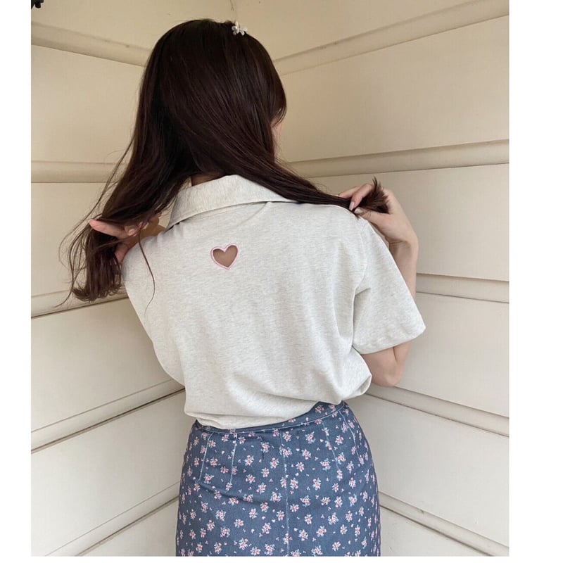 Eé ♡ half zip big tee(3color) | épine Eé ♡ half zip big tee(3color) | épine