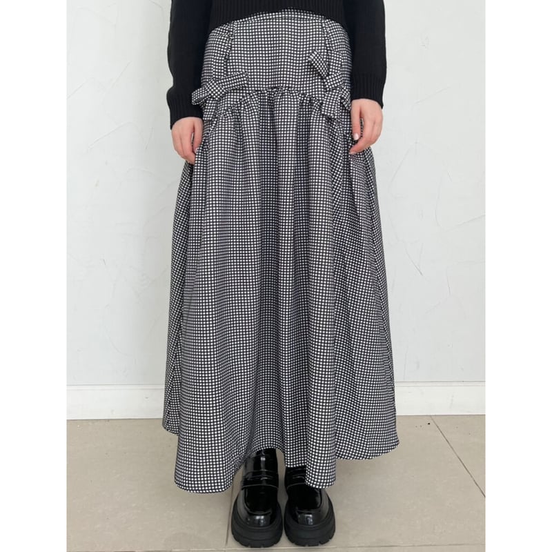 新品　epine ribbon slit skirt pants ribbon slit skirt pants epine