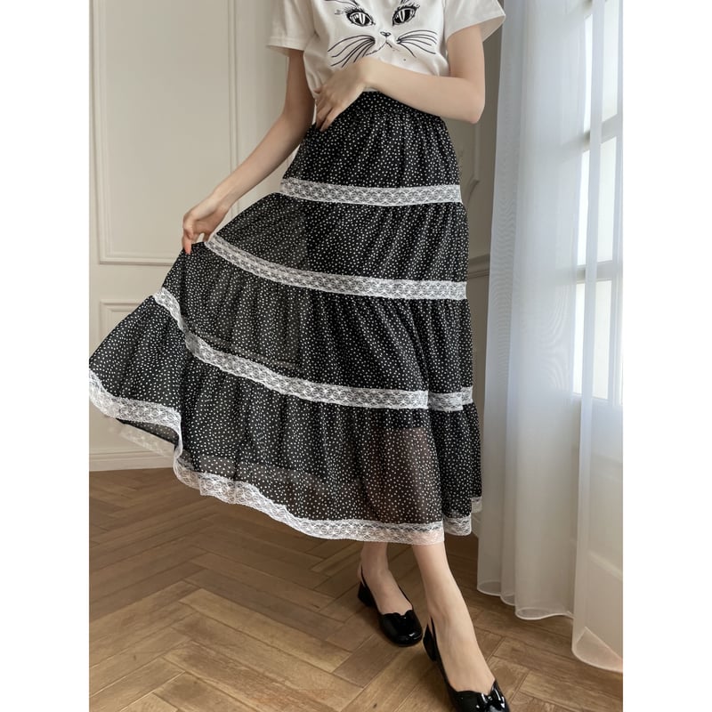 Chiffon maxi skirt 9mm cheap