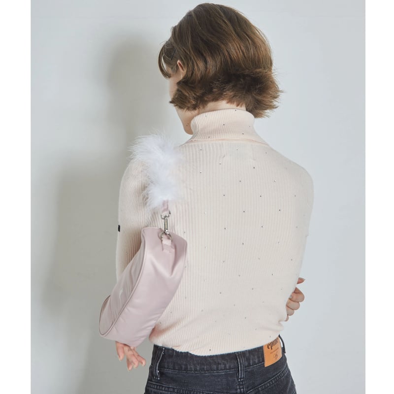 épine label rhinestone rib knit high neck(4colo épine label rhinestone rib knit high neck(4colo