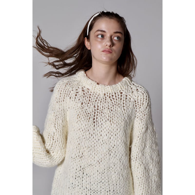 handmade knit ivory | épine