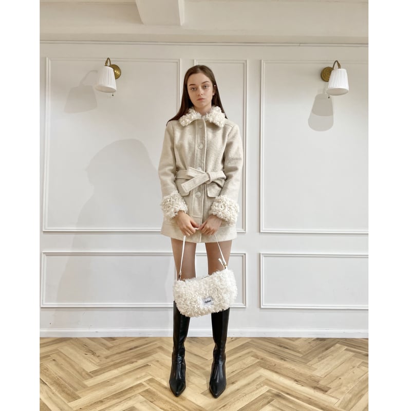 epine】 parisienne fur coat ivory アウター - ジャケット・アウター
