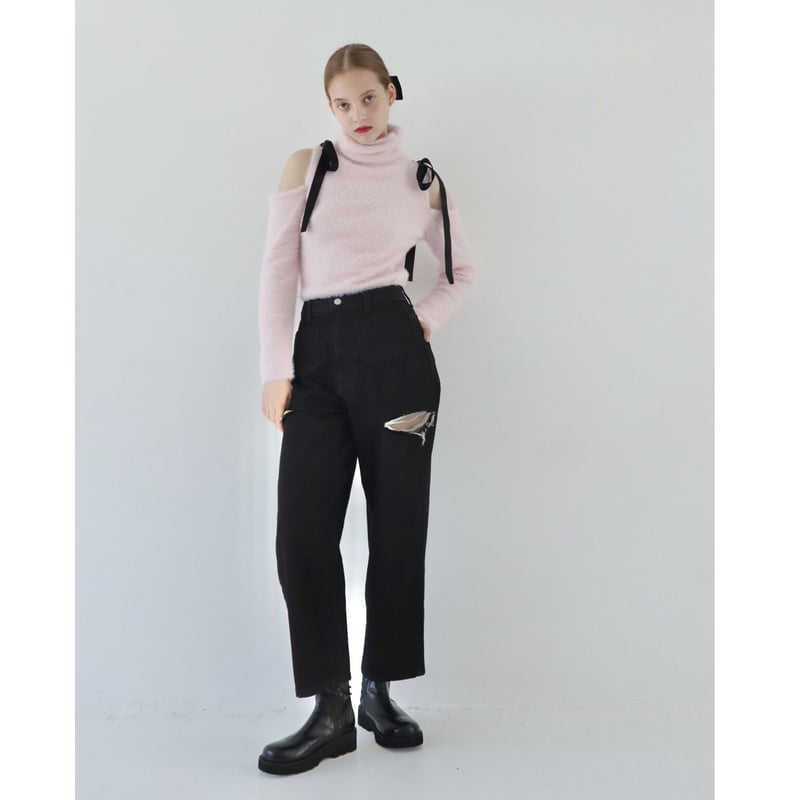épine ♡ side cut jeans black | épine