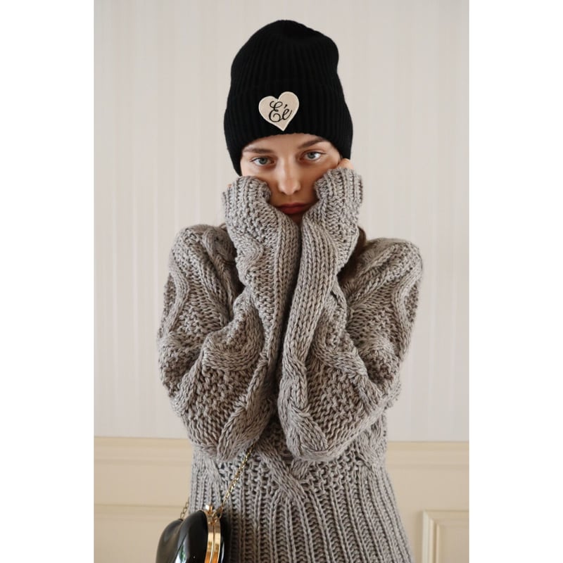 ♡ Eé cable knit beanie（2color） | épine