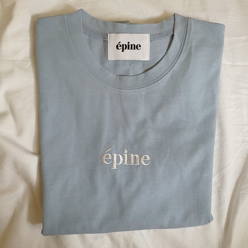 épine embroidery tee ice blue | épine