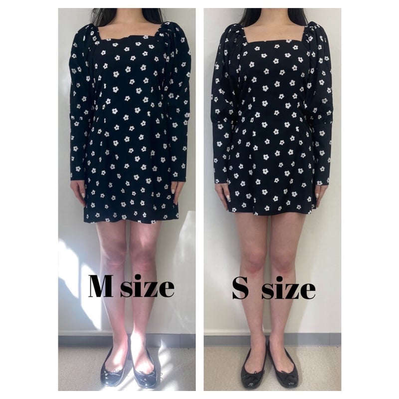 square neck flower onepiece | épine