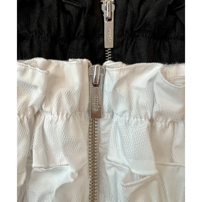 é zipper tulle frill skirt （2color） | épine
