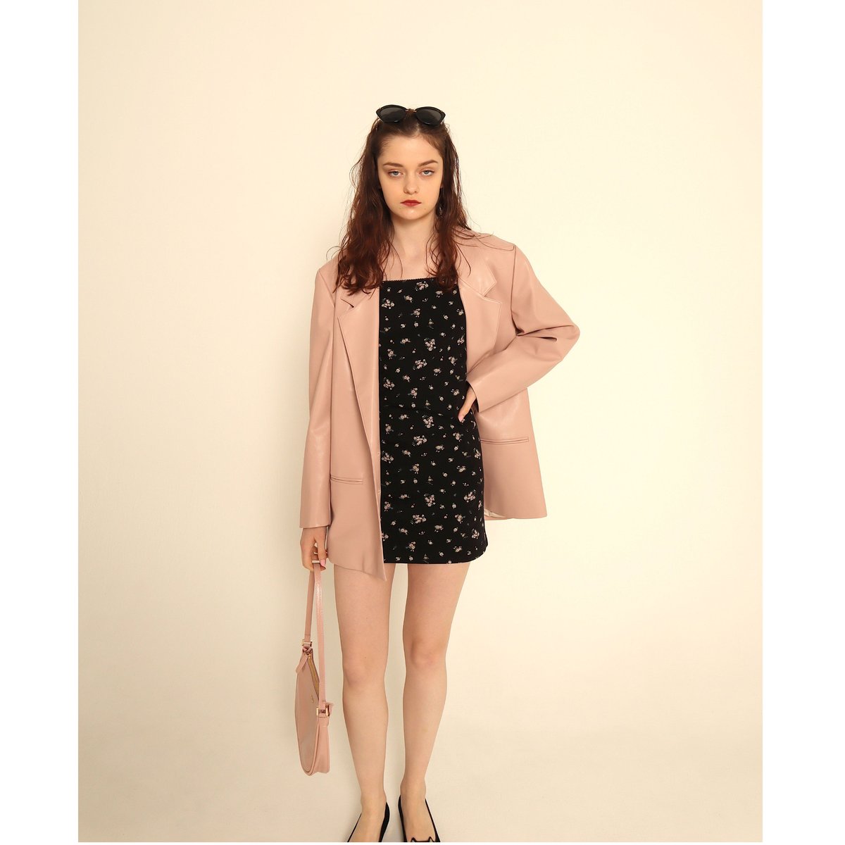 épine logo lining leather jacket pink | épine épine logo lining leather jacket pink | épine