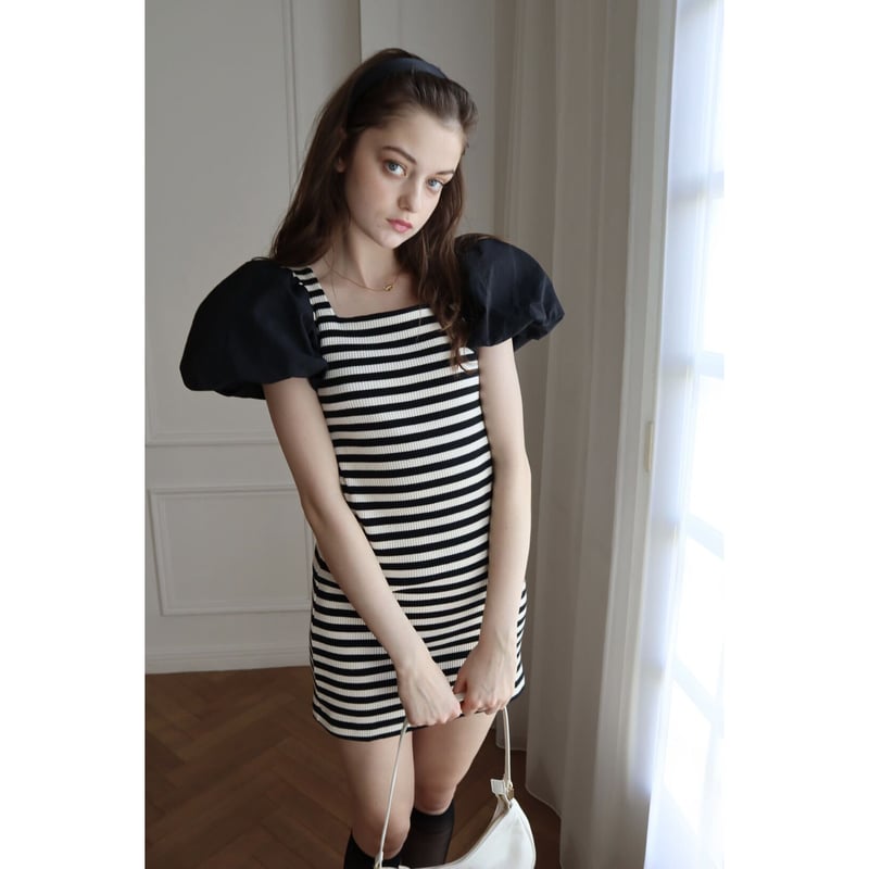 é label balloon border rib onepiece | épine 