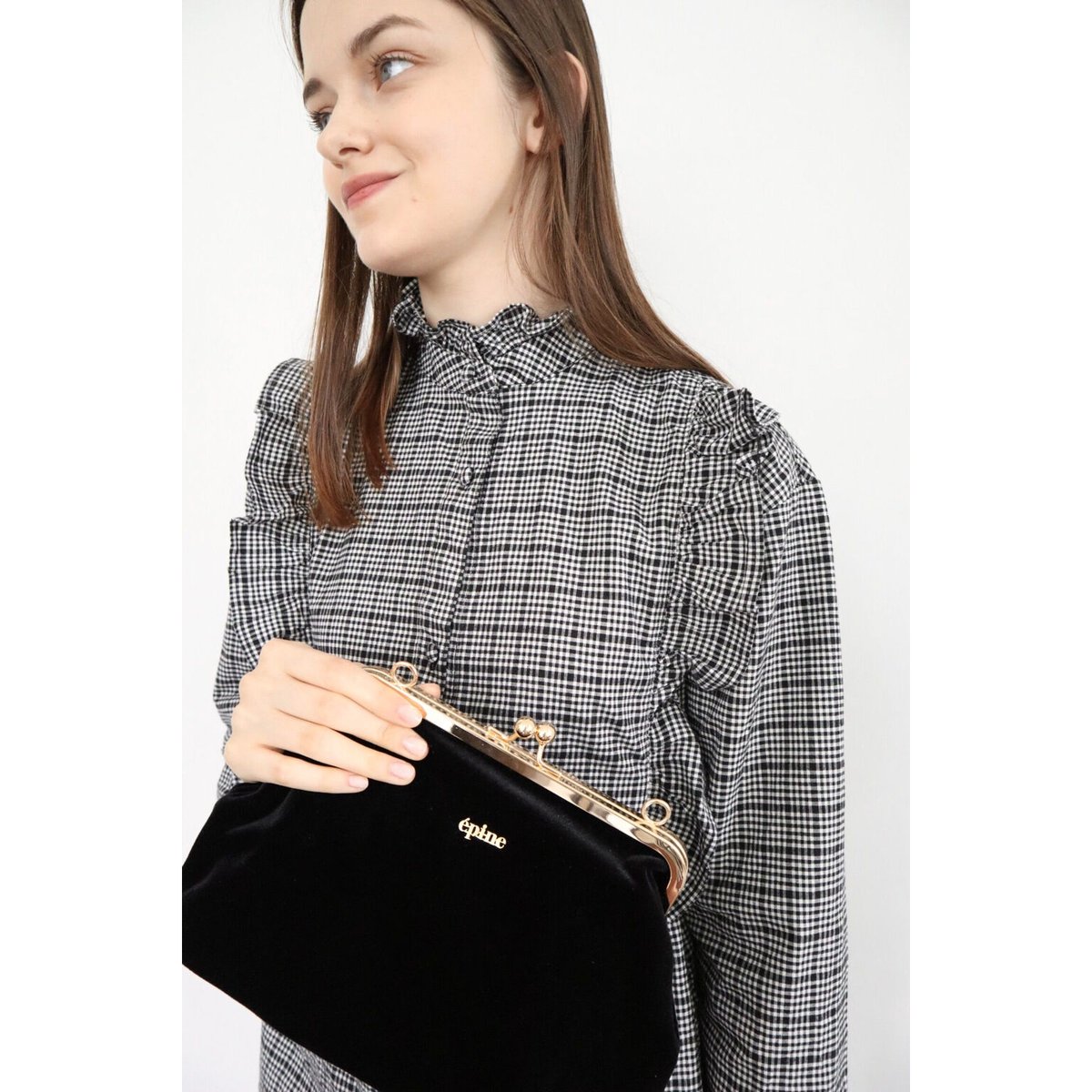 épine logo 2way bag velvet | épine épine logo 2way bag velvet | épine