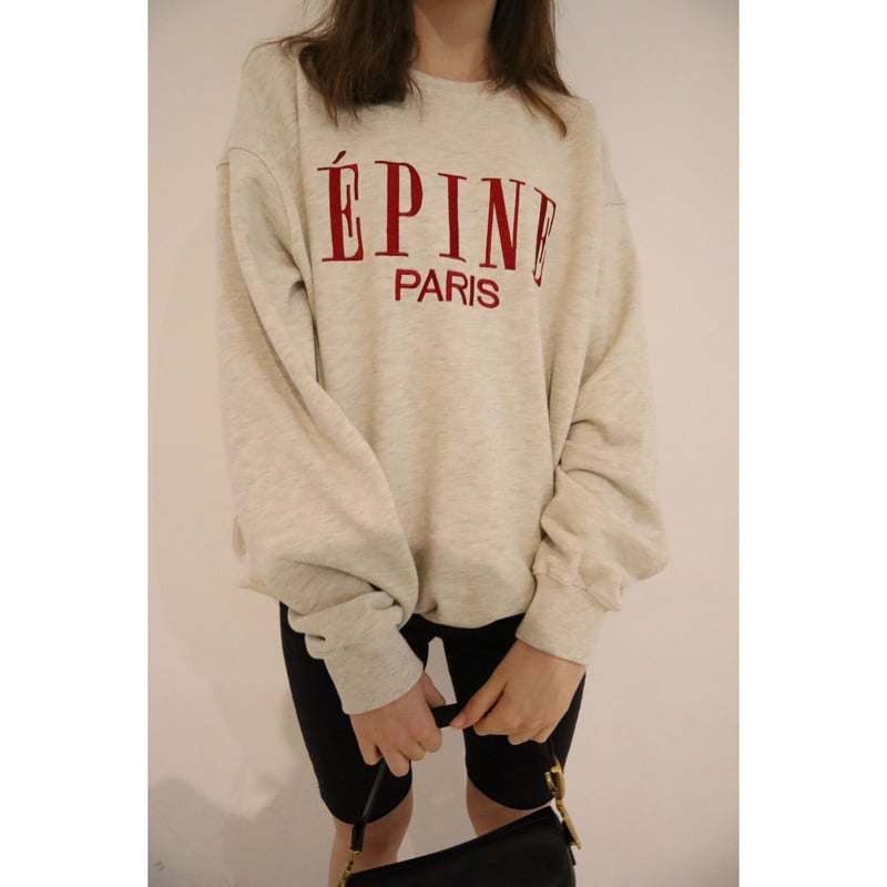 ÉPINE PARIS big sweat gray×red | épine