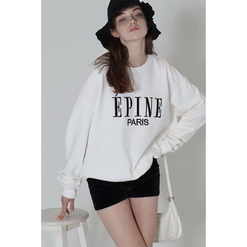 ÉPINE PARIS big sweat white×black | épine